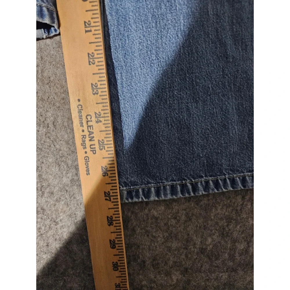 Old Navy Jeans Girls 14 Blue Floral Embroidered Flare Leg Vintage